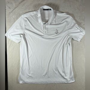 Official Pinehurst XXL 2XL Performance Stretch White Polo Shirt Golf CC Club C14